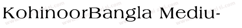 KohinoorBangla Mediu字体转换